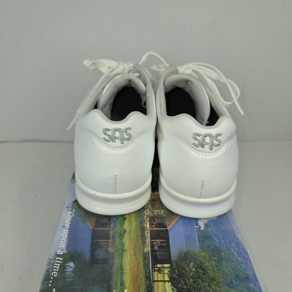 Vtg SAS Shoes Womens 6.5 Free Time White Comfort Walking Made In USA Walking - Picture 12 of 16